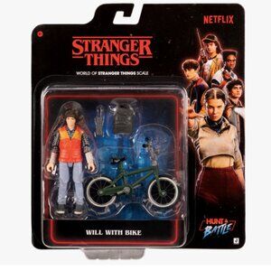 NEW SEASON! 2025 Jazwares Stranger Things WILL BYERS WITH BIKE Action Figure NEW